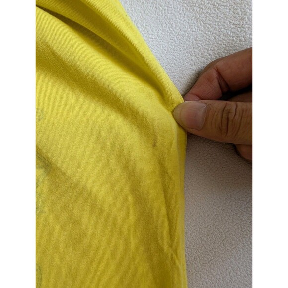Ocean Pacific OP T-Shirt Mens Medium Reversible Vintage Y2K Graphic Tee Yellow - Picture 9 of 11